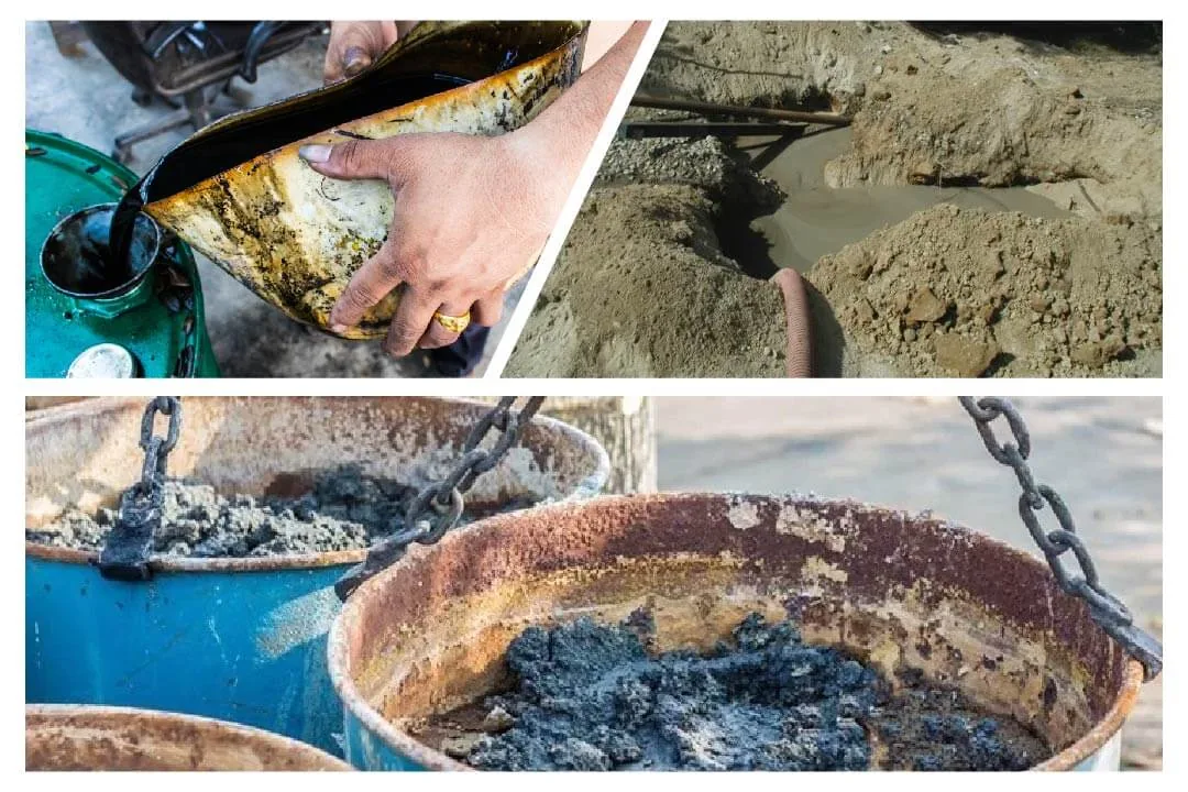 Oil pyrolysis treats used oil and oily sludge in a sealed, oxygen-limited reactor to recover oil, combustible gas (syngas), and carbon-rich solid residue while reducing hazardous waste.