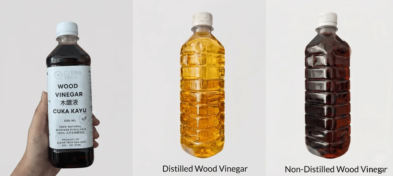 Wood vinegar being applied as a natural soil and foliar treatment