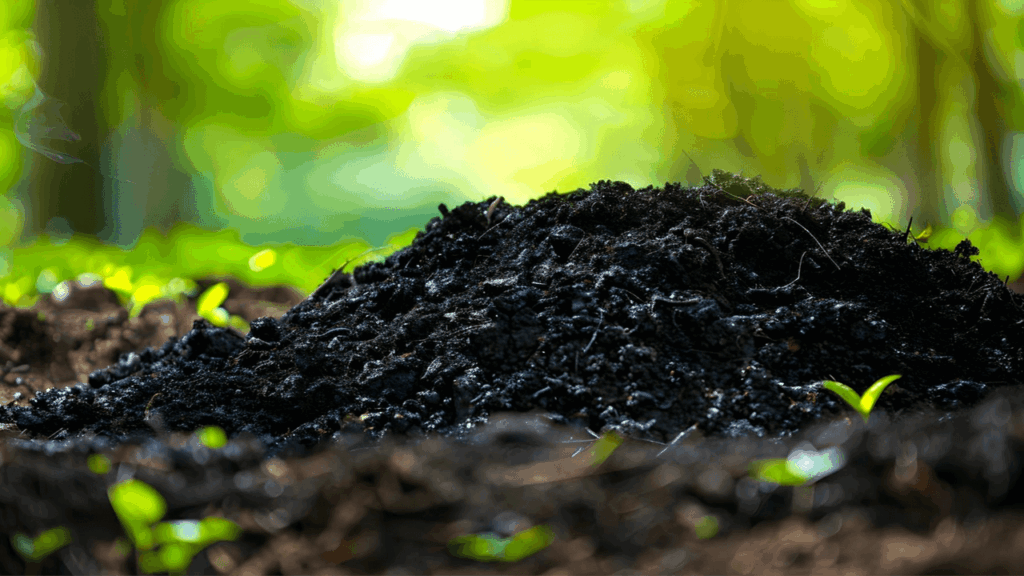 Biochar enhancing tropical soil fertility in Malaysia by improving nutrient retention, soil structure, and long-term agricultural productivity.