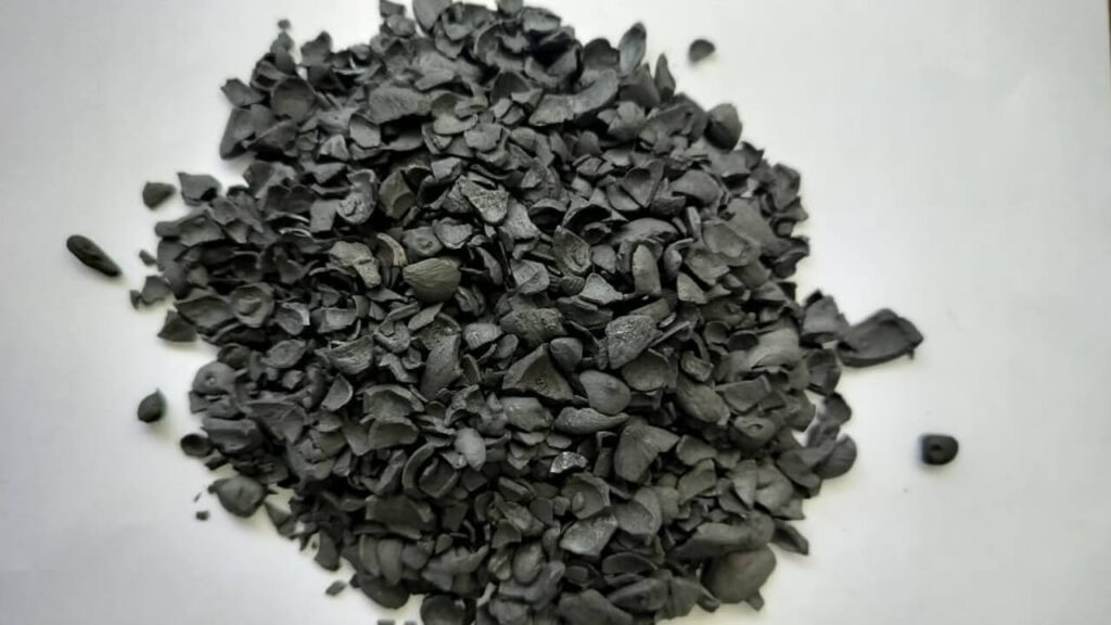 Palm kernel shell biochar produced in Malaysia by Qlean Tech